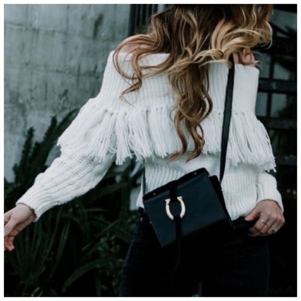 Off The Shoulder Sweater - Picture 4 of 8